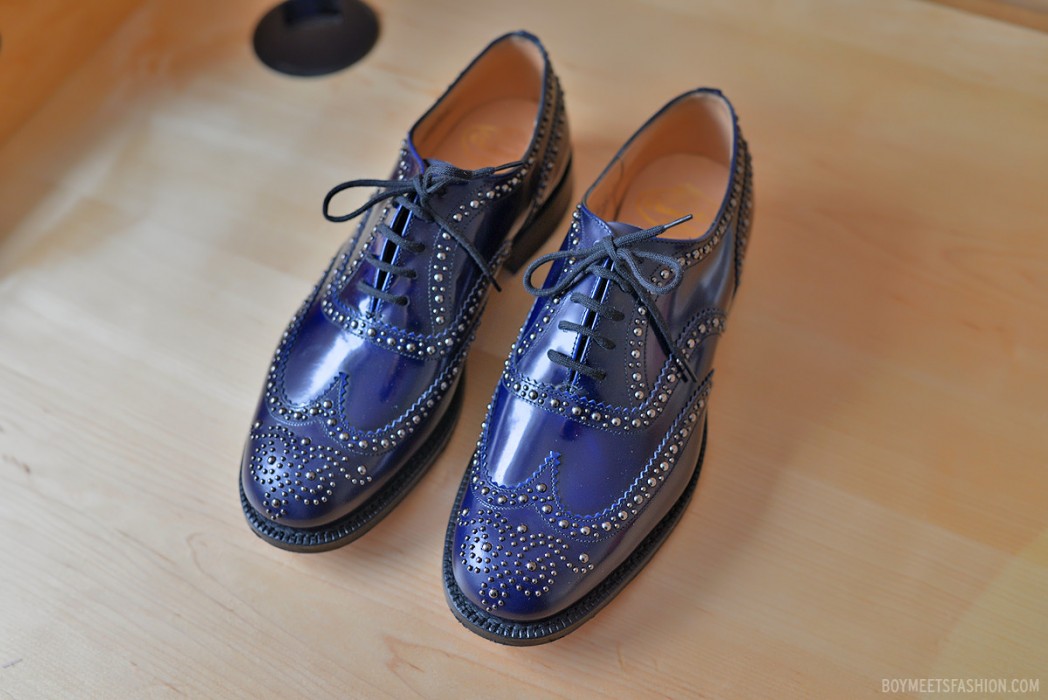 blue church shoes