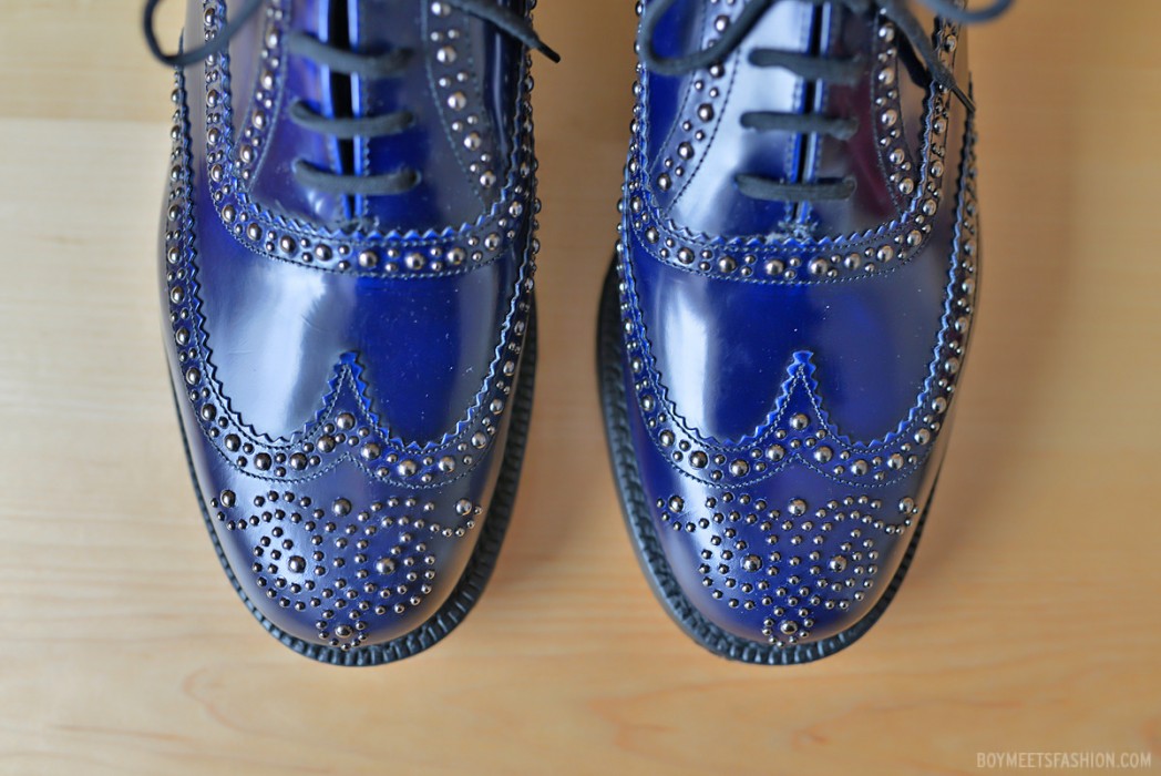 blue church shoes